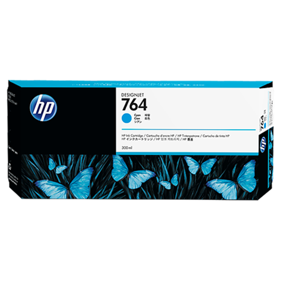 Picture of HP 764 Cyan 300 ml Ink Cartridge