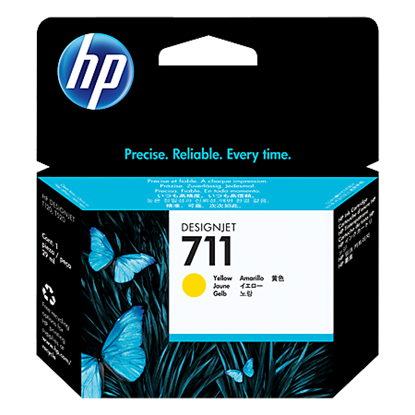 Picture of HP 711 Yellow 29 ml Ink Cartridge