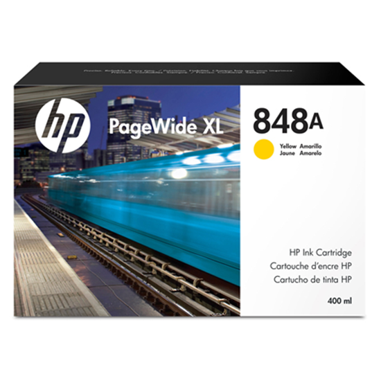 Picture of HP 848A 400 ml Pagewide Yellow Ink Cartridge