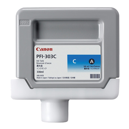 Picture of Canon PFI-303C Cyan Ink Tank (330 ml)