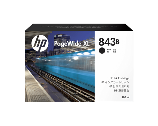 Picture of HP 843B 400-ml Black PageWide XL Ink Cartridge