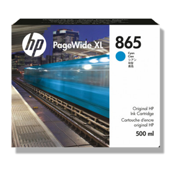Picture of HP 865 500-ml Cyan PageWide XL Ink Cartridge