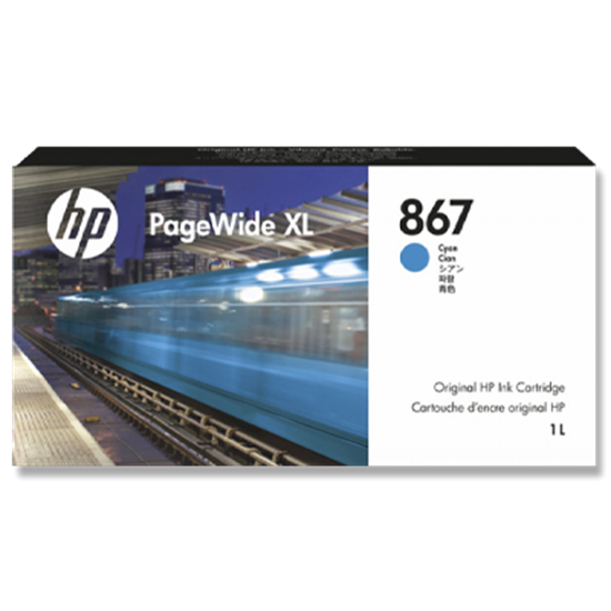 Picture of HP 867 1-liter Cyan PageWide XL Ink Cartridge