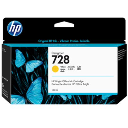 Picture of HP 728 130-ml Yellow DesignJet Ink Cartridge