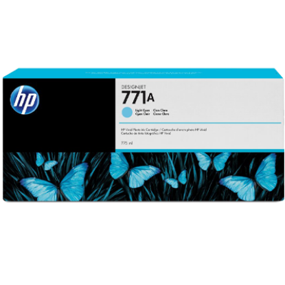 Picture of HP 771A Light Cyan Standard Yield Ink Cartridge (B6Y20A)