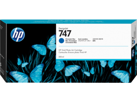 Picture of HP 747 300-ml Chromatic Blue Ink Cartridge